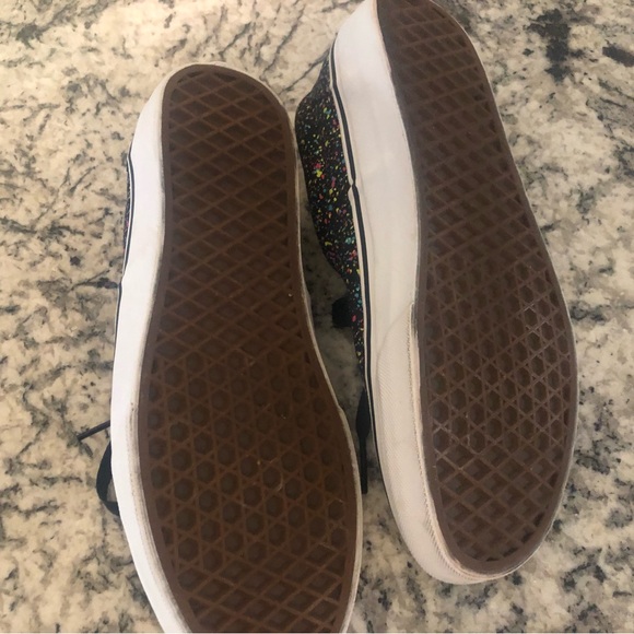 Vans Classic Tennis Shoes Unisex Black Multicolor Mens Size 8.5 Womens Size 10 - Picture 10 of 13